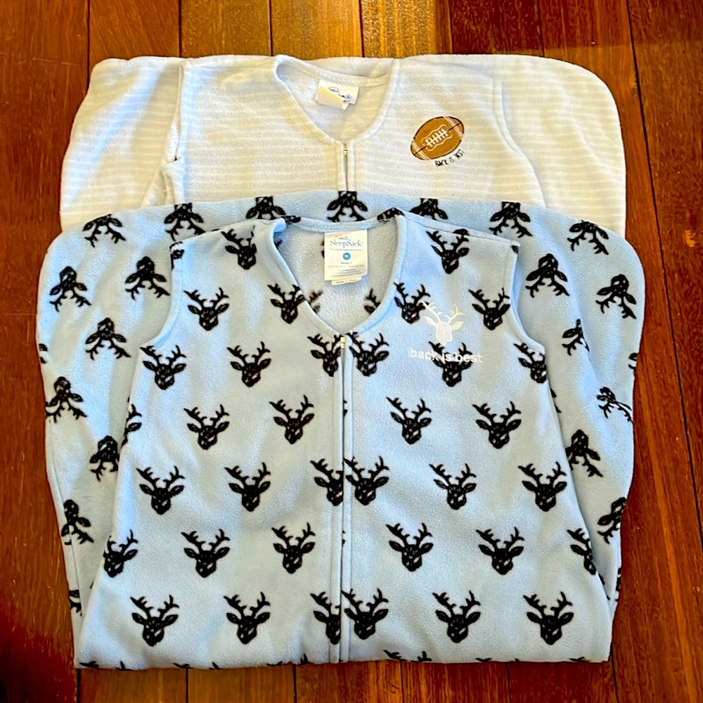 Halo fleece sleep sacks. Size large Medium. Lot of 2.